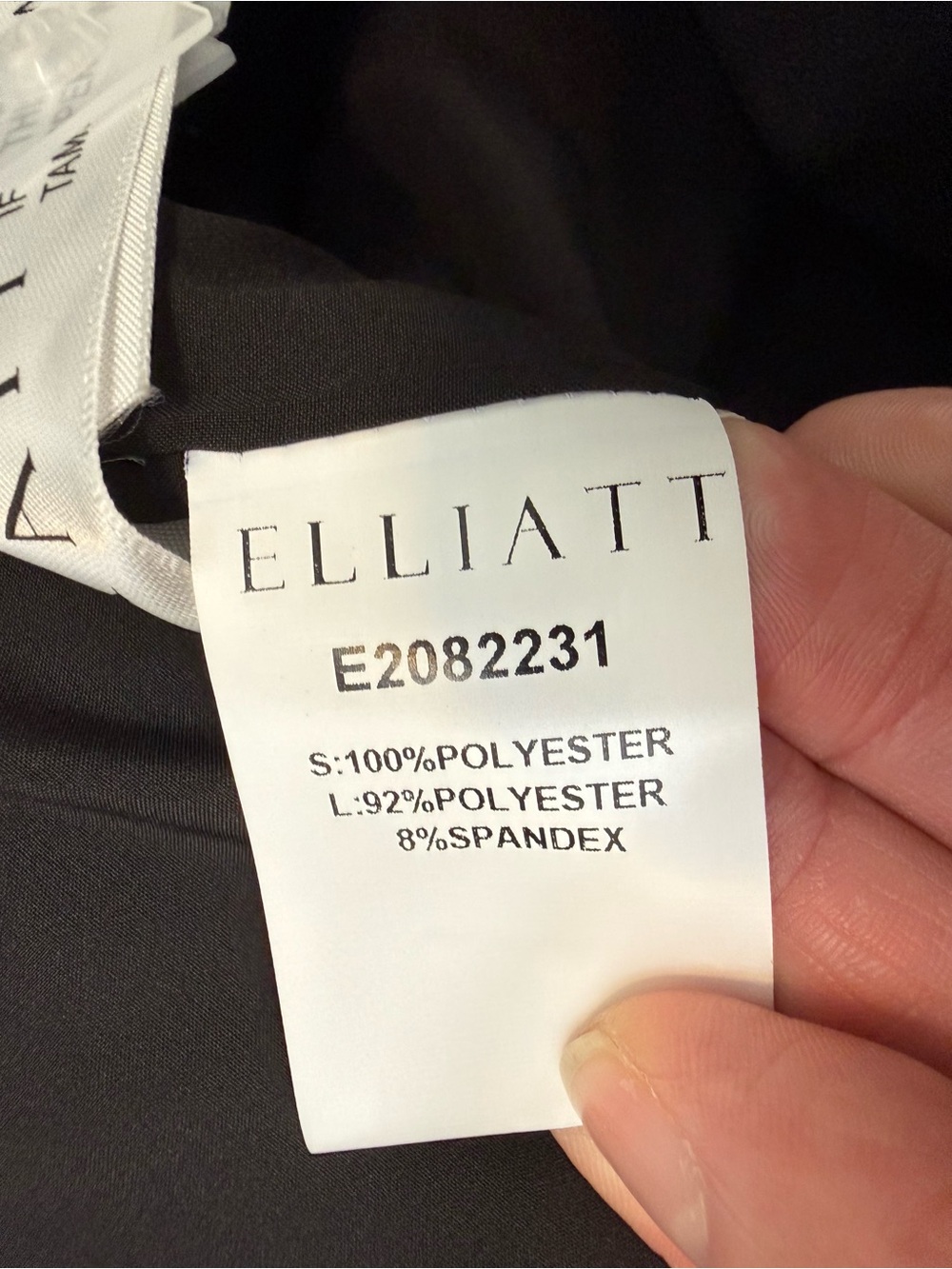 Elliatt Convergence Dress Black One Shoulder Asymmetrical Ruffle Cocktail Dress - Picture 11 of 11